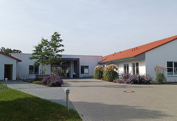 Eingangsbereich der Wohn- und Pflegeeinrichtung Brömmelkamp